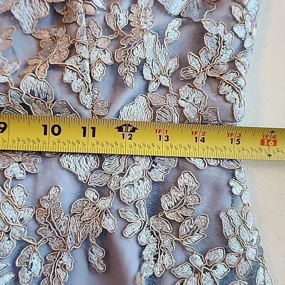 Alex Evenings Women's Long Embroidered A line dress size 6 New - Picture 7 of 14